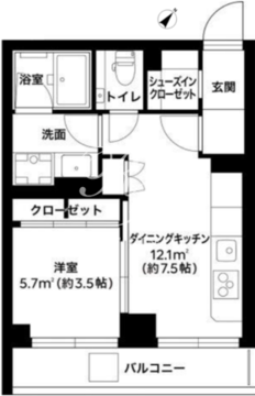 ノイフルベース駒込 302 間取り図