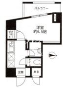 レジディア東品川 606 間取り図