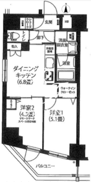 アイル王子ノルド 801 間取り図