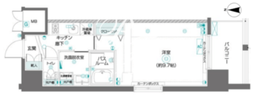 ズーム東陽町 1201 間取り図