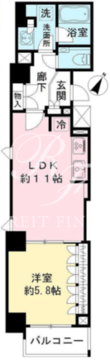 ＩＢＩＳ市ヶ谷 504 間取り図