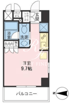 ザパームス両国 307 間取り図