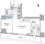 ザ・パークハビオ新宿 334 間取り図