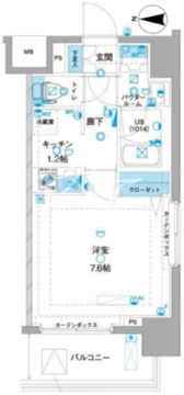ジェノヴィア両国2グリーンヴェール 201 間取り図