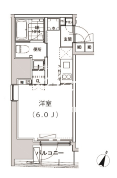 グランディオール広尾テラス 602 間取り図