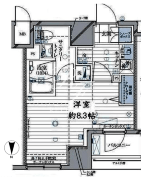 レガリス銀座イースト 602 間取り図