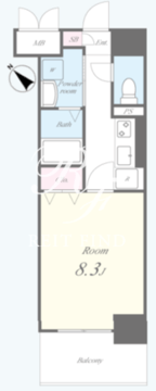 ランエージ新御徒町 403 間取り図