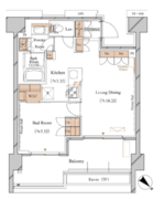 ブランシエスタ久が原 807 間取り図