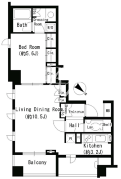 パークアクシス学芸大学 703 間取り図
