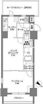 KDX岩本町レジデンス 1303 間取り図