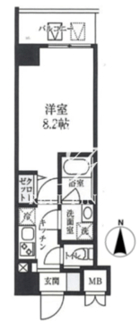 エスレジデンス押上パークサイド 102 間取り図