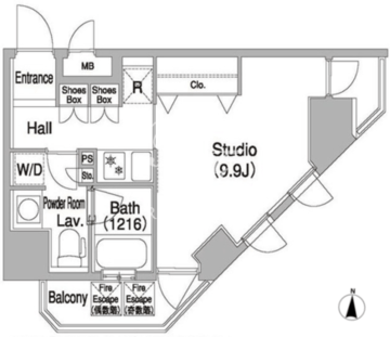 コンフォリア浅草橋DEUX 1001 間取り図