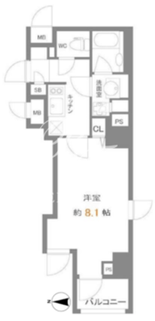 レオーネ押上キューブ 503 間取り図