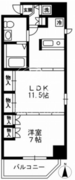 レジディア上野御徒町 1109 間取り図