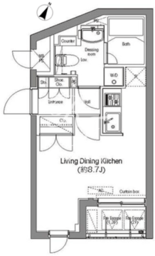 コンフォリア麻布台 202 間取り図
