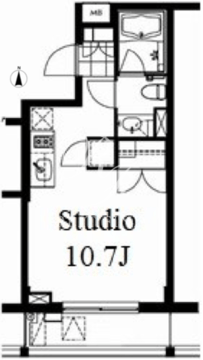南麻布ウエスト 203 間取り図