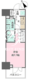 ルフォンプログレ四谷 1005 間取り図