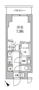 レジディア日本橋馬喰町2 1203 間取り図