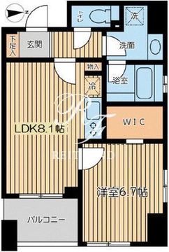 シティスパイア芝公園 302 間取り図