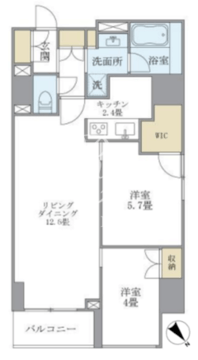 プランドール水天宮 1501 間取り図