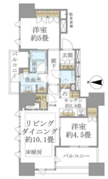 ブリリア秋葉原 901 間取り図