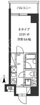 レジディア新御茶ノ水 904 間取り図