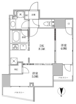 レジディア御茶ノ水2 203 間取り図