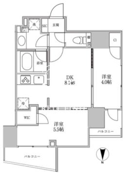 レジディア御茶ノ水2 403 間取り図