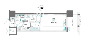 ズーム東陽町 304 間取り図