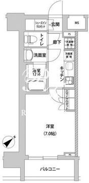 メトロステージ上野 304 間取り図
