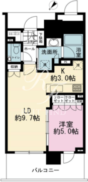 ブランズタワー豊洲 4223 間取り図