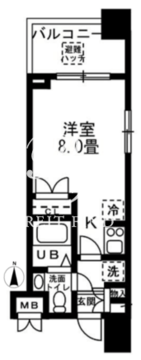 レジディア錦糸町 512 間取り図
