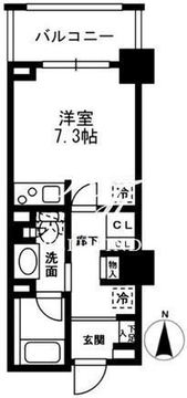 レジディア中落合 B104 間取り図