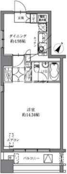 HF八丁堀レジデンス2 802 間取り図