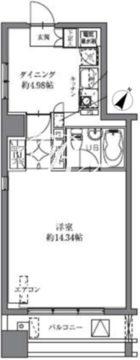 HF八丁堀レジデンス2 1102 間取り図