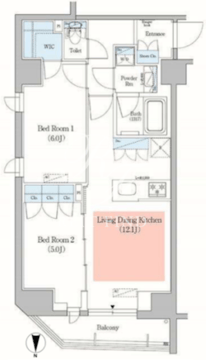 アーバネックス日本橋馬喰町 202 間取り図