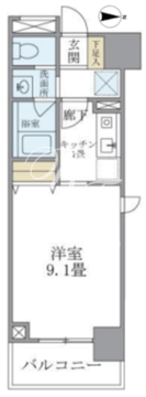 マイプレジール広尾 804 間取り図