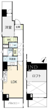 ソレア 301 間取り図