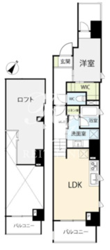 ソレア 402 間取り図