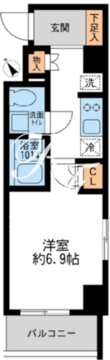 アーデン門前仲町 601 間取り図