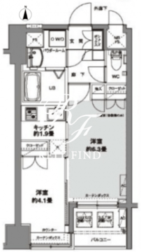 コンフォリア芝公園 703 間取り図