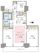 ブリリアイスト東雲キャナルコート 309 間取り図