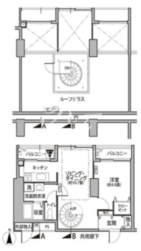 東雲キャナルコートCODAN 11-1415 間取り図