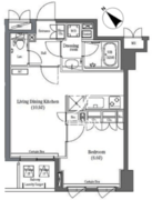 コンフォリア日本橋 202 間取り図