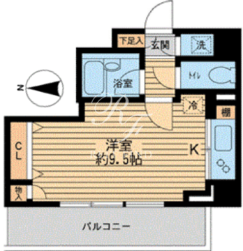 HF早稲田レジデンス 2-405 間取り図