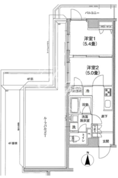 アイルグランデ大田 505 間取り図