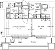 パークアクシス御茶ノ水ステージ 616 間取り図