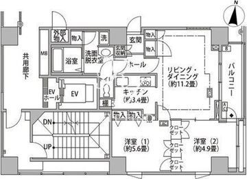 東雲キャナルコートCODAN 18-812 間取り図
