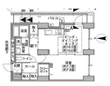 東雲キャナルコートCODAN 14-1201 間取り図
