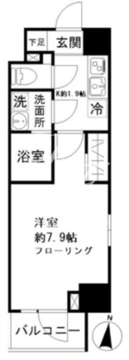 モンレーヴ御徒町 1003 間取り図